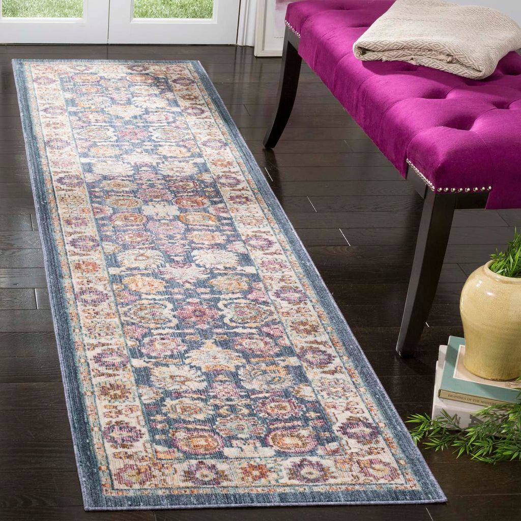 Safavieh Illusion Rug Collection ILL710M - Blue / Creme