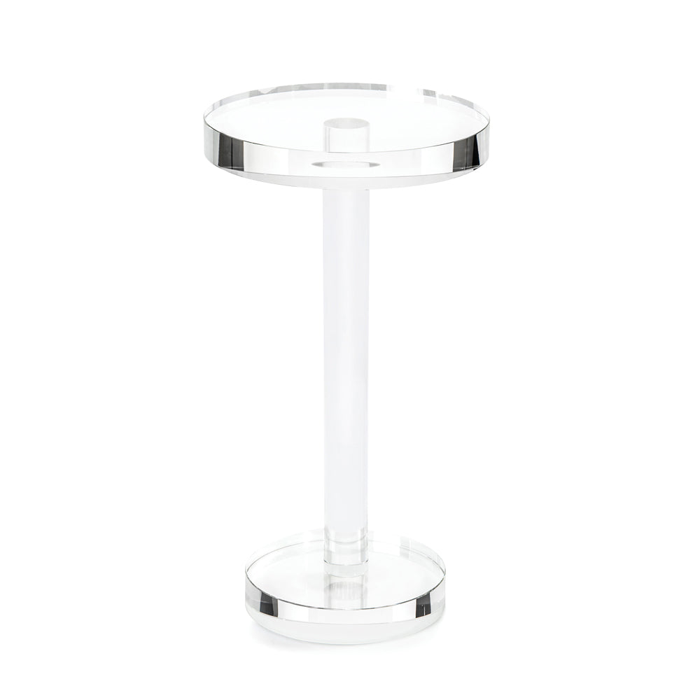 Round Crystal Martini Table | John-Richard - JFD-0087