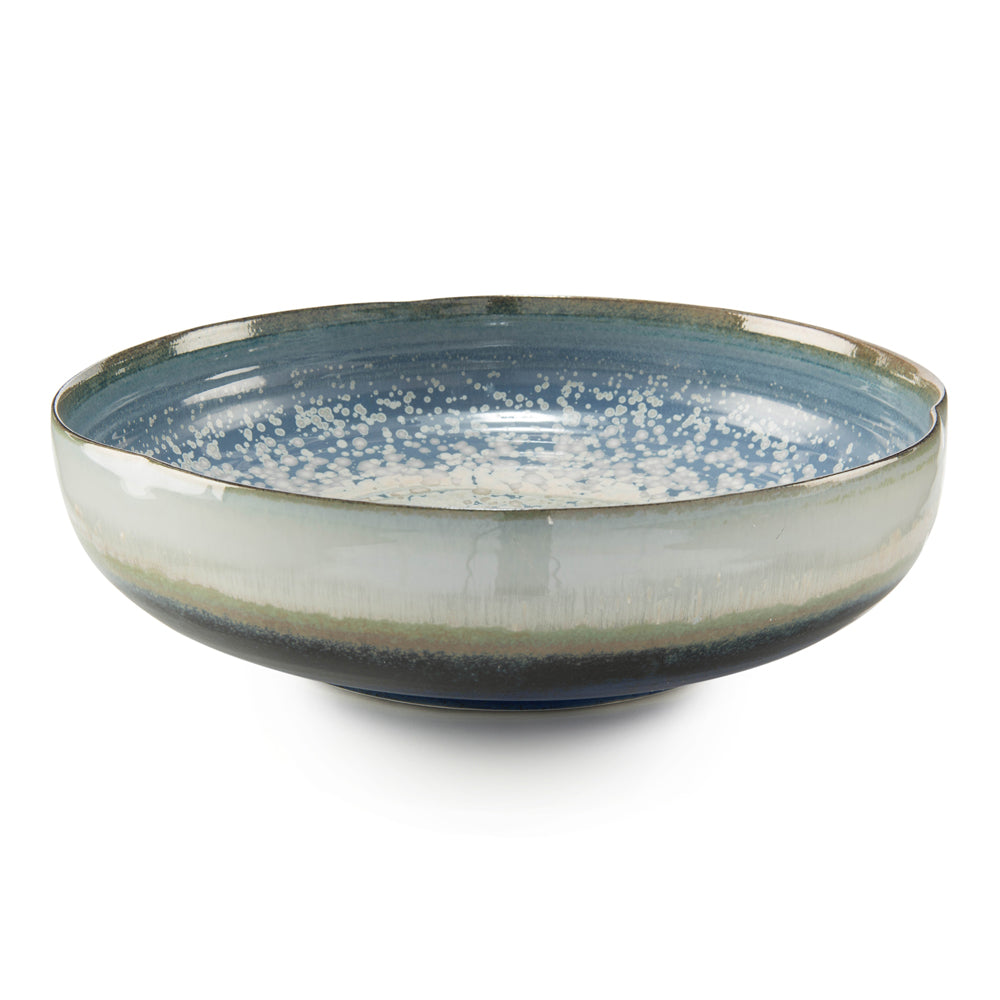 ReactIVe Blue And Cream Shallow Bowl | John-Richard - JRA-10179