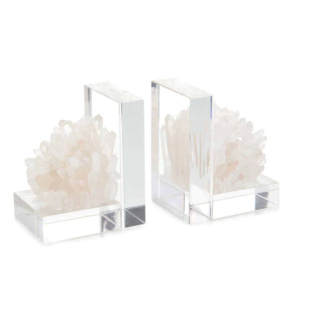 Set Of Two Quartz Crystal Bookends | John-Richard - JRA-10466S2