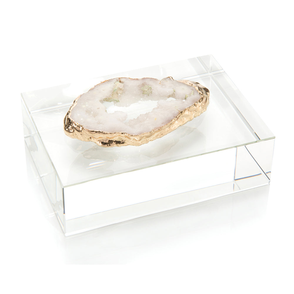 White Geode On Crystal | John-Richard - JRA-10597