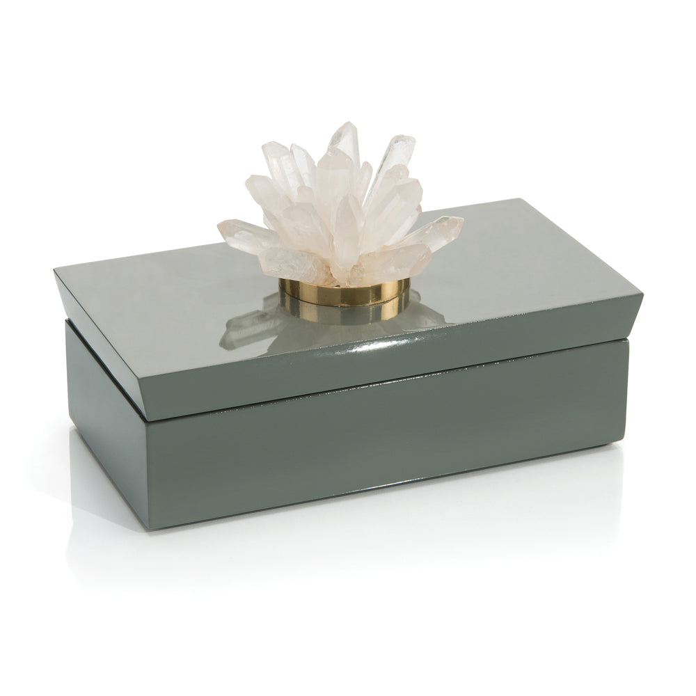 Grey Box With Stone, Quartz | John-Richard - JRA-10663