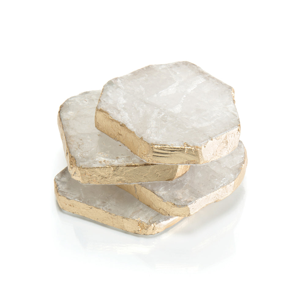 Set Of Four Selenite Coasters | John-Richard - JRA-11048S4