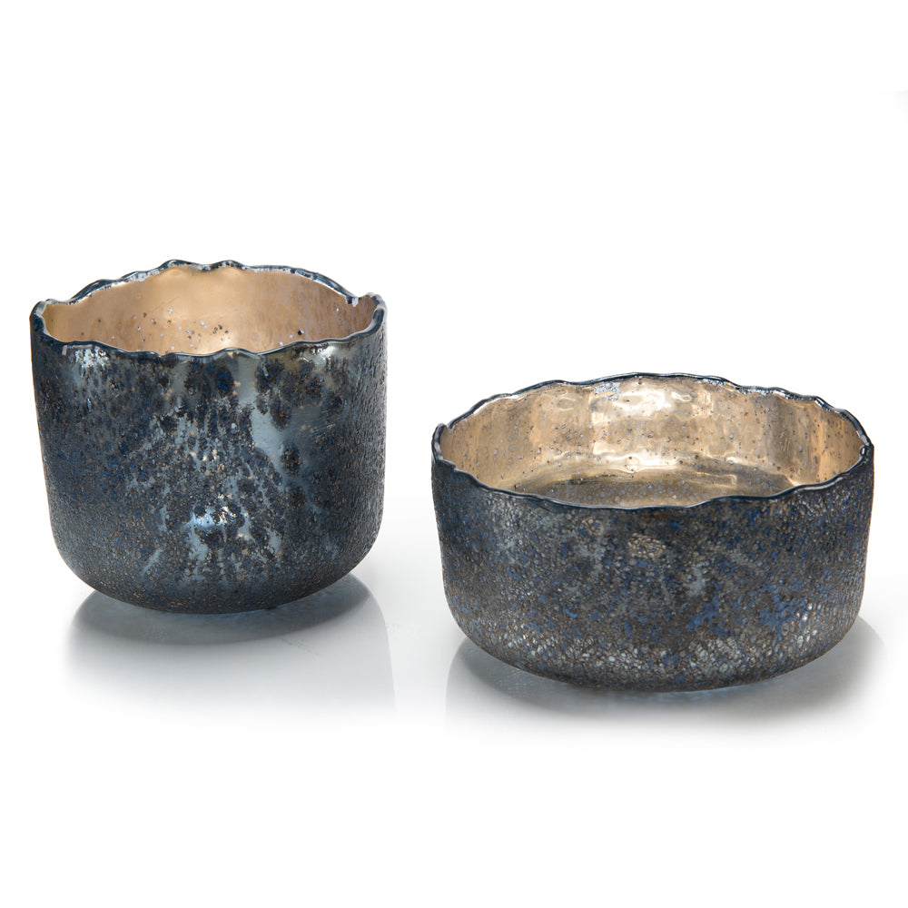 Set Of Two Blue Open Bowls | John-Richard - JRA-11083S2