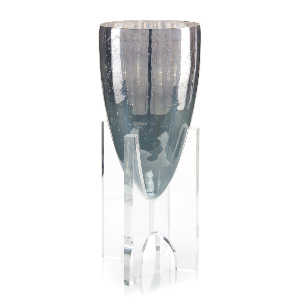 Deep Blue Vase On Acrylic Stand | John-Richard - JRA-11093