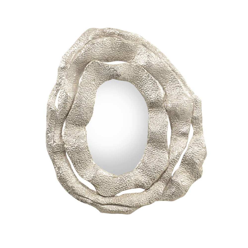 Brutalist Triple Frame Nickel Mirror | John Richard - JRM-1266