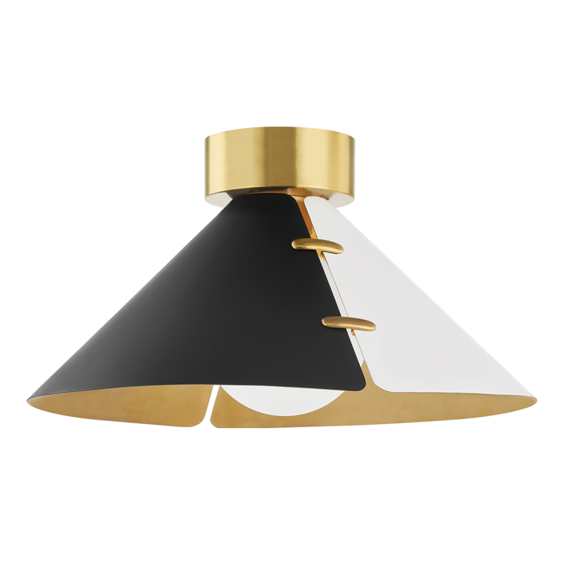 Hudson Valley Lighting 1 Light Large Flush Mount - Aged Brass