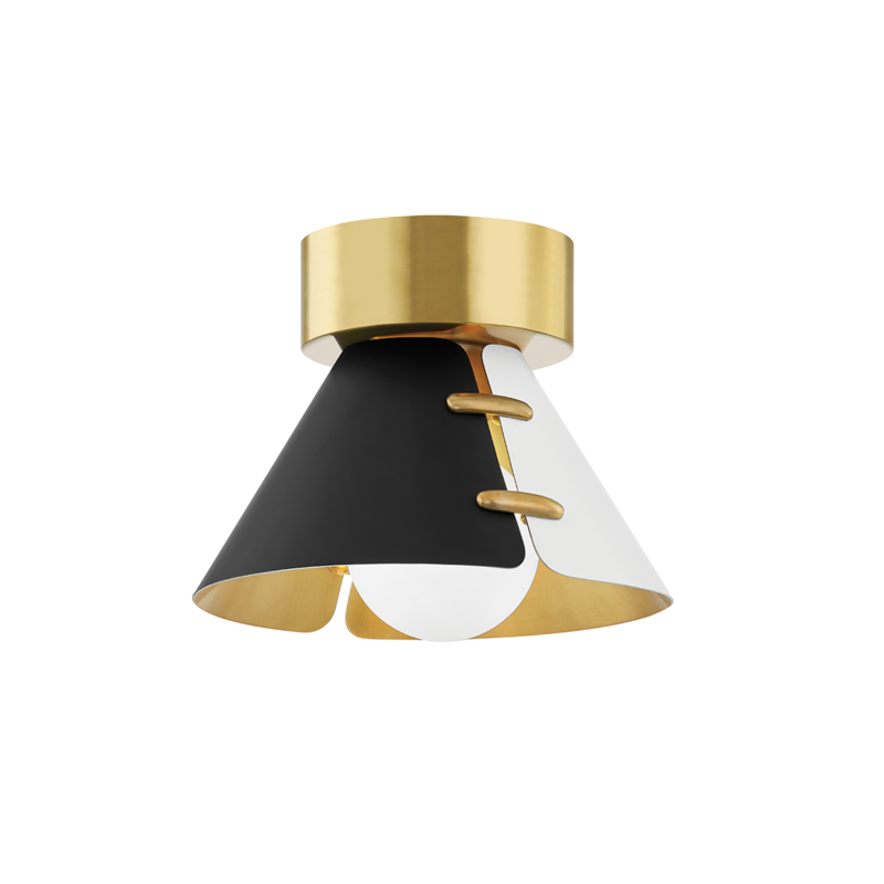 Hudson Valley Lighting 1 Light Small Flush Mount - Aged Brass