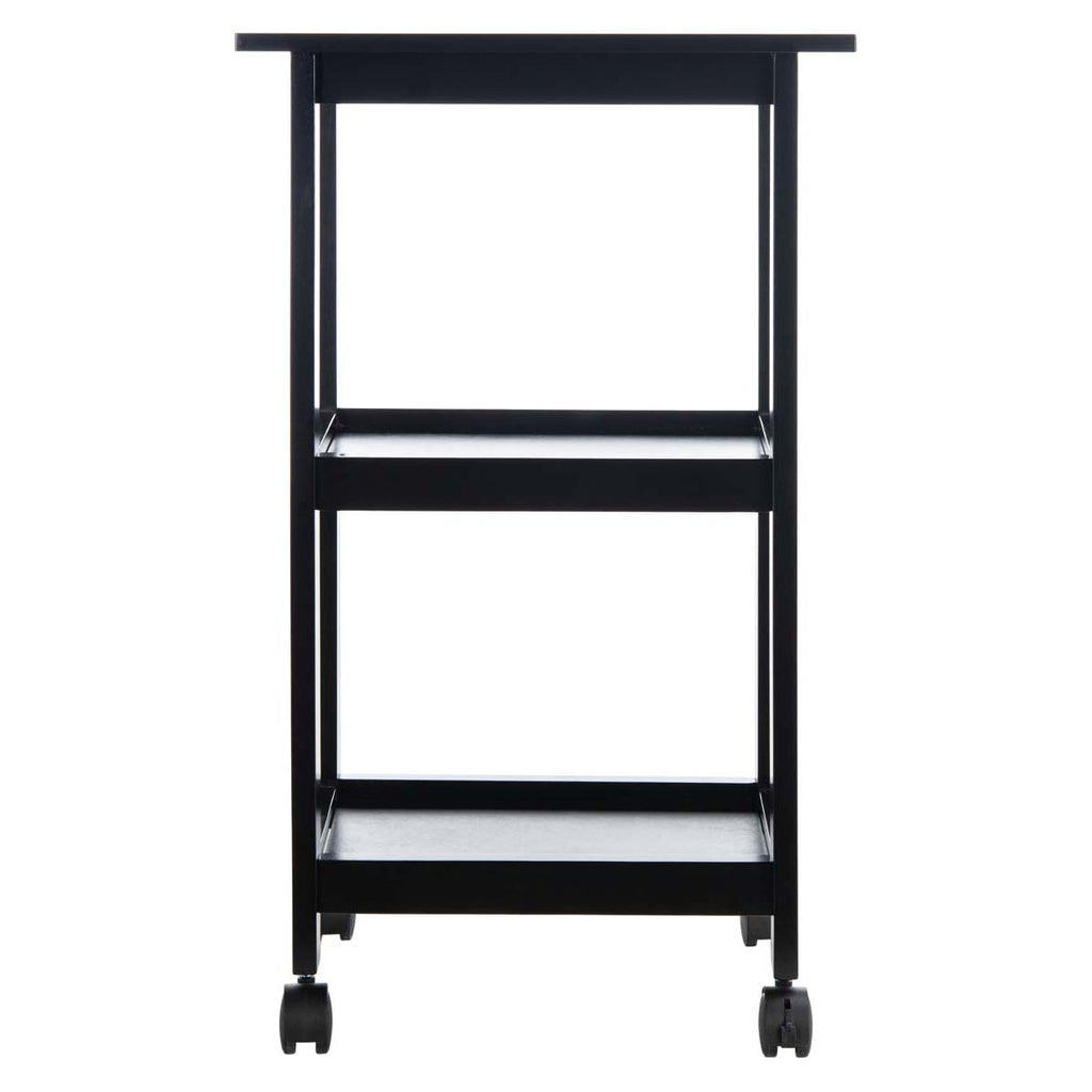 Safavieh Bevin 2 Shelf Kitchen Cart - Black