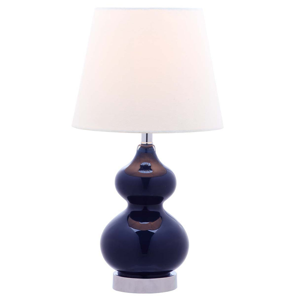 Safavieh Eva Double Mini Table Lamp-Navy