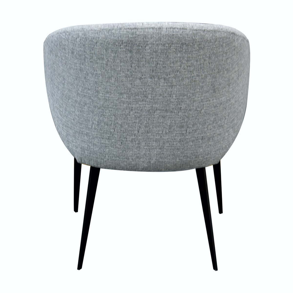 Safavieh Bosco Curved Accent Chair-Light Grey / Black