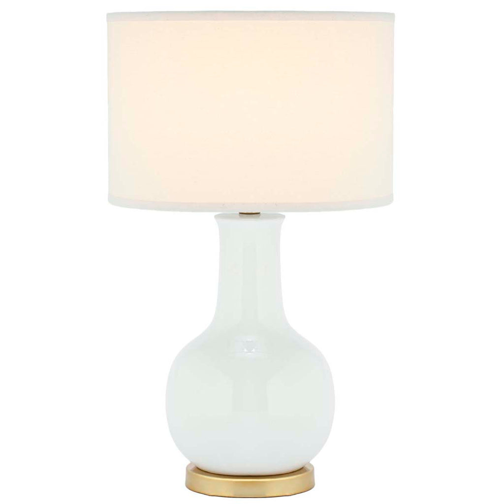 Safavieh Disney White 27.5 Inch H Ceramic Paris Lamp-White