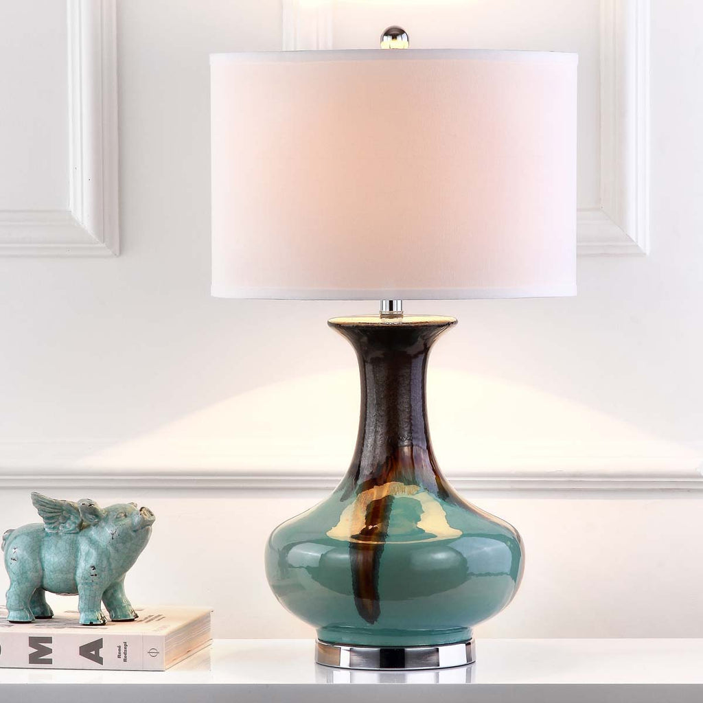 Safavieh Georgia 29 Inch H Table Lamp-Reactive Blue