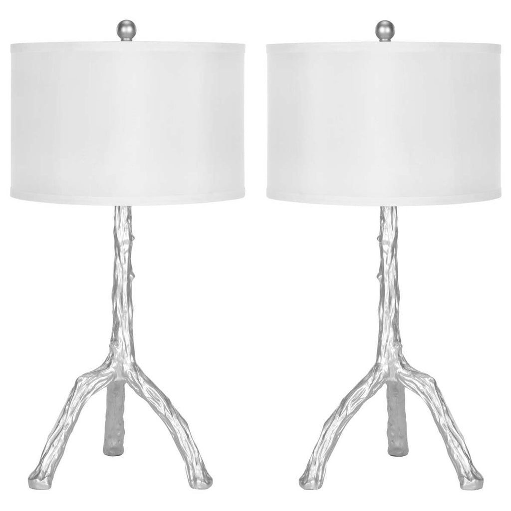 Safavieh Silver 29 Inch H Branch Table Lamp-Silver (Set of 2)