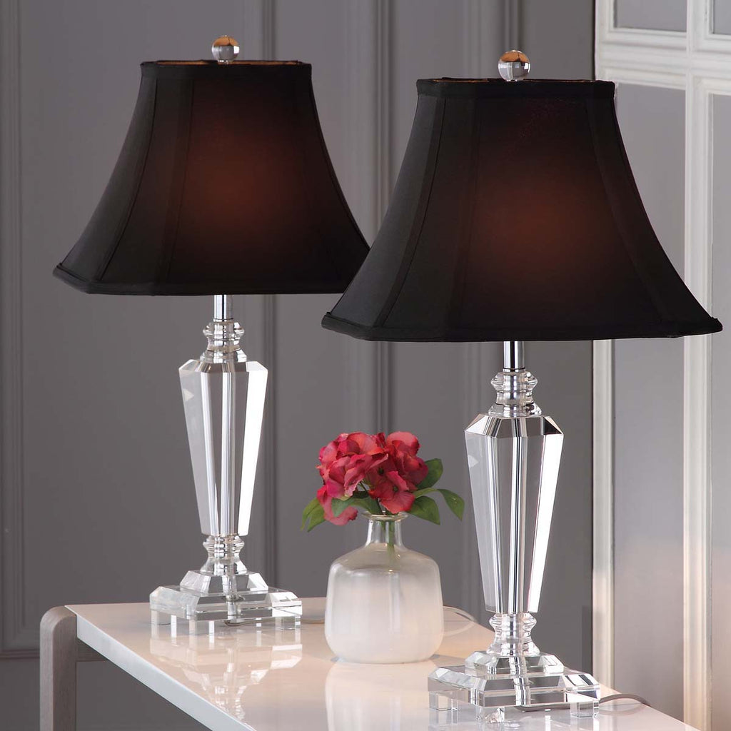 Safavieh Lilly 24.5 Inch H Crystal Table Lamp-Clear (Set of 2)