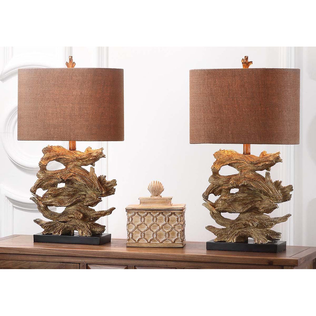 Safavieh Forester 26.75 Inch H Table Lamp-Brown (Set of 2)