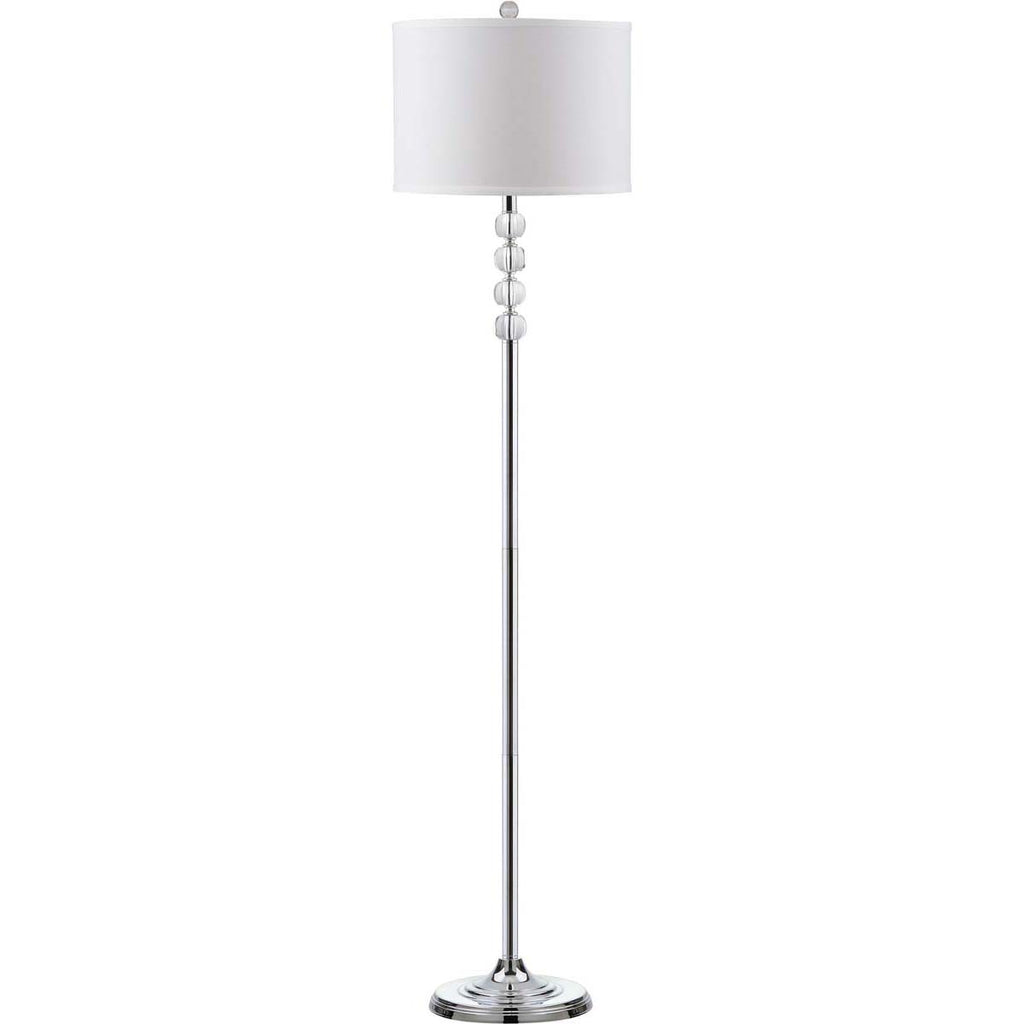 Safavieh Vendome 60 Inch H Floor Lamp-Clear/Chrome