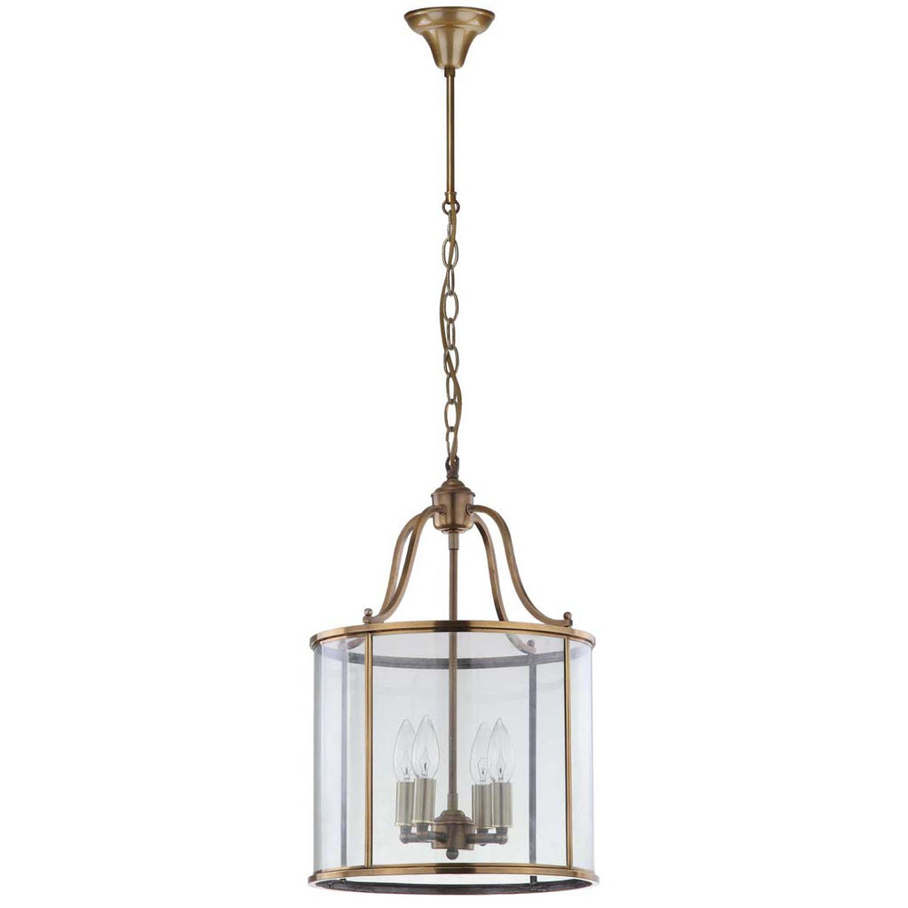 Safavieh Sutton Place 4 Light Brass 13.4 Inch Dia Pendant-Brass