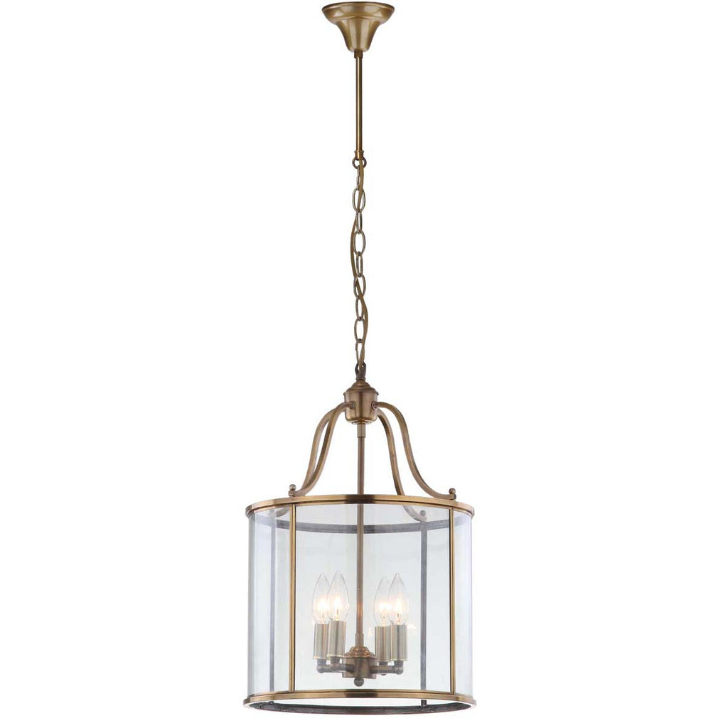 Safavieh Sutton Place 4 Light Brass 13.4 Inch Dia Pendant-Brass