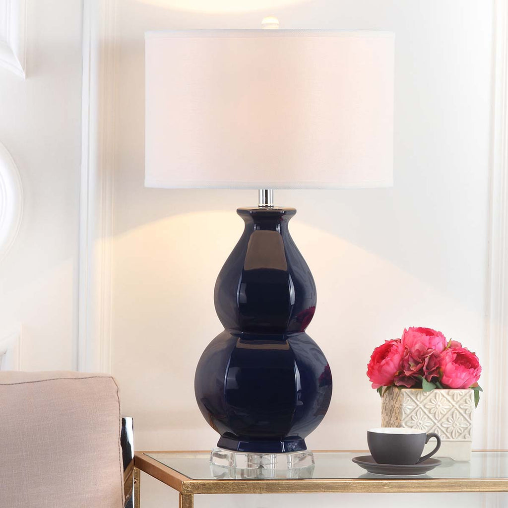 Safavieh Jinuper 30 Inch H Navy Table Lamp-Navy