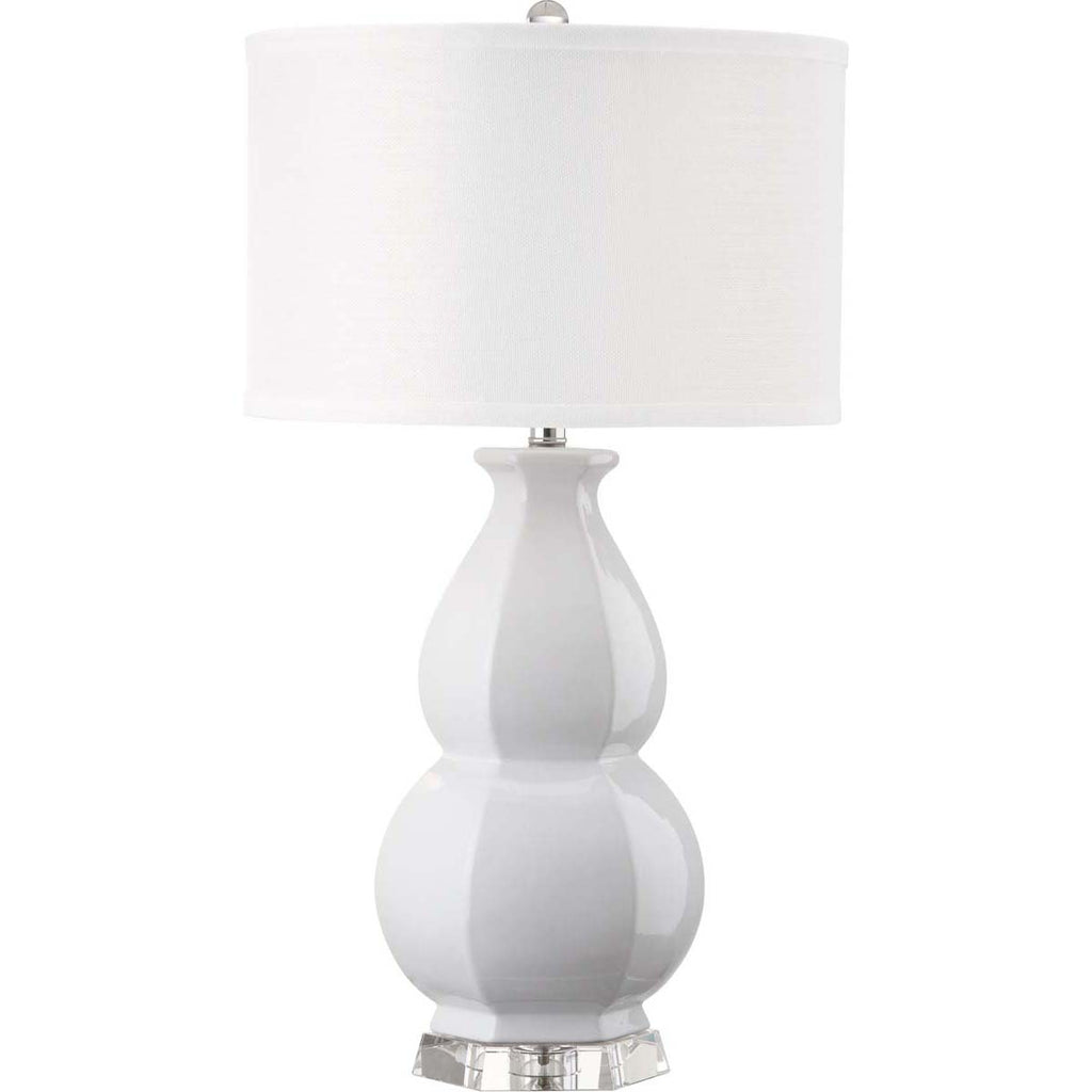 Safavieh Juniper 30 Inch H White Table Lamp-White