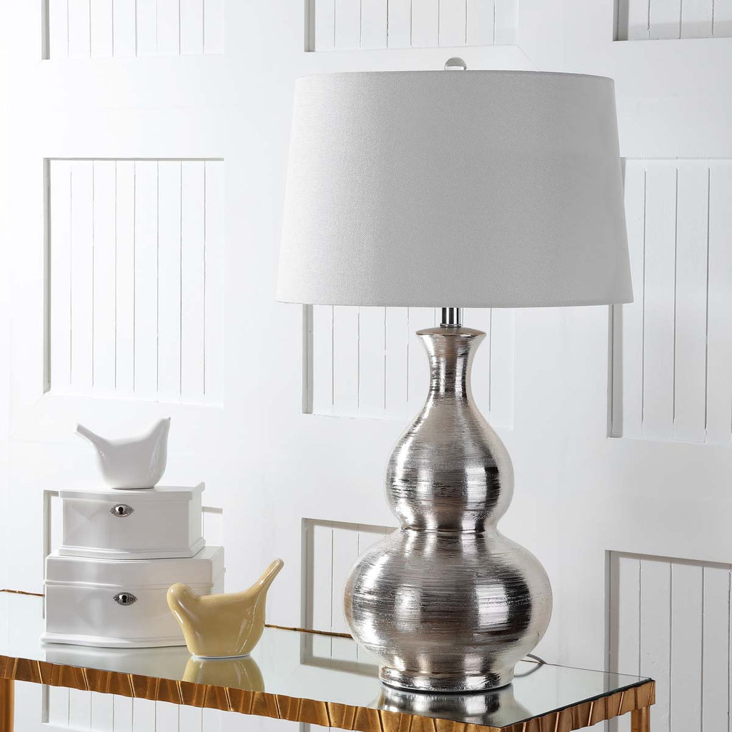 Safavieh Cahaba 31 Inch H Table Lamp-Silver