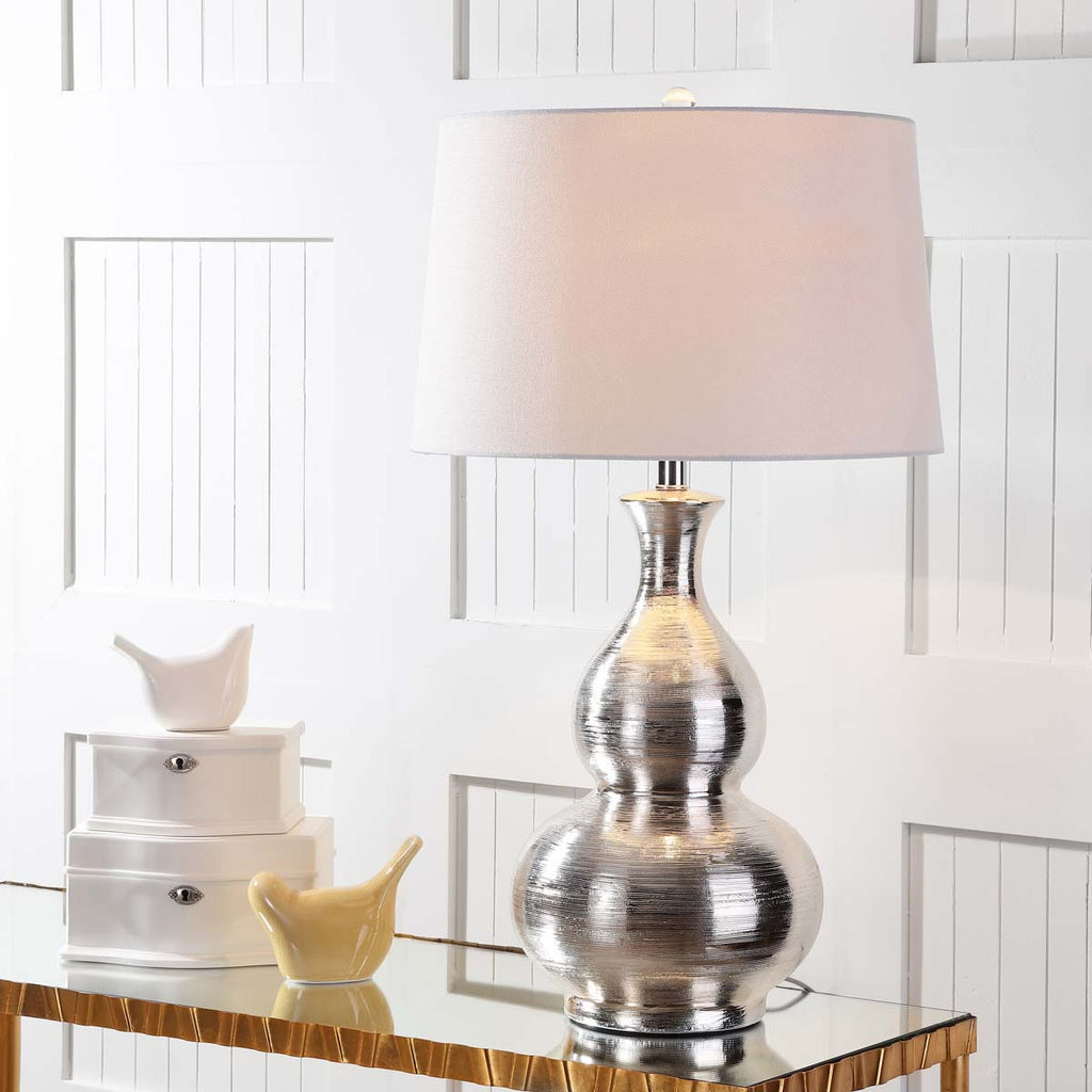 Safavieh Cahaba 31 Inch H Table Lamp-Silver