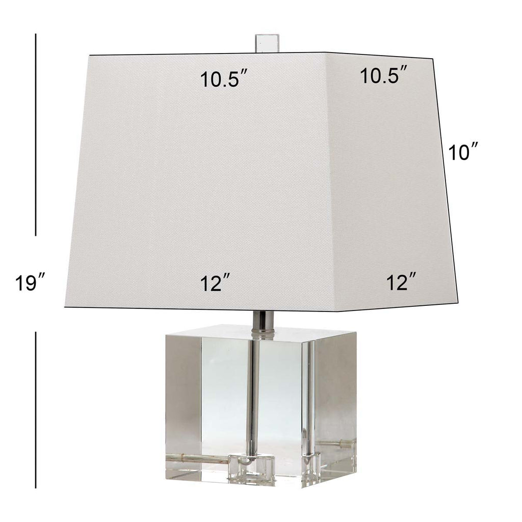 Safavieh Mckinley 19 Inch H Table Lamp - Clear