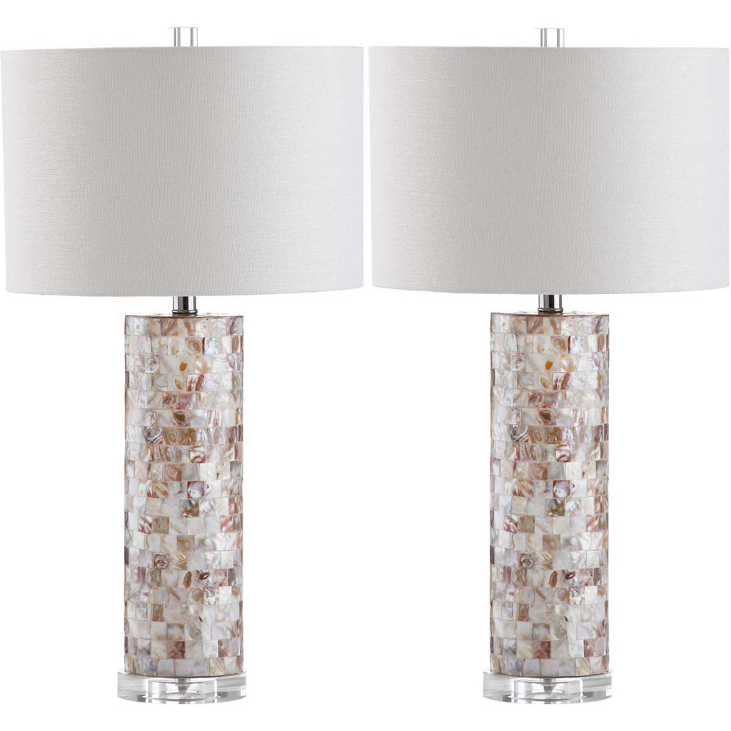 Safavieh Jacoby 28 Inch H Table Lamp-Cream (Set of 2)