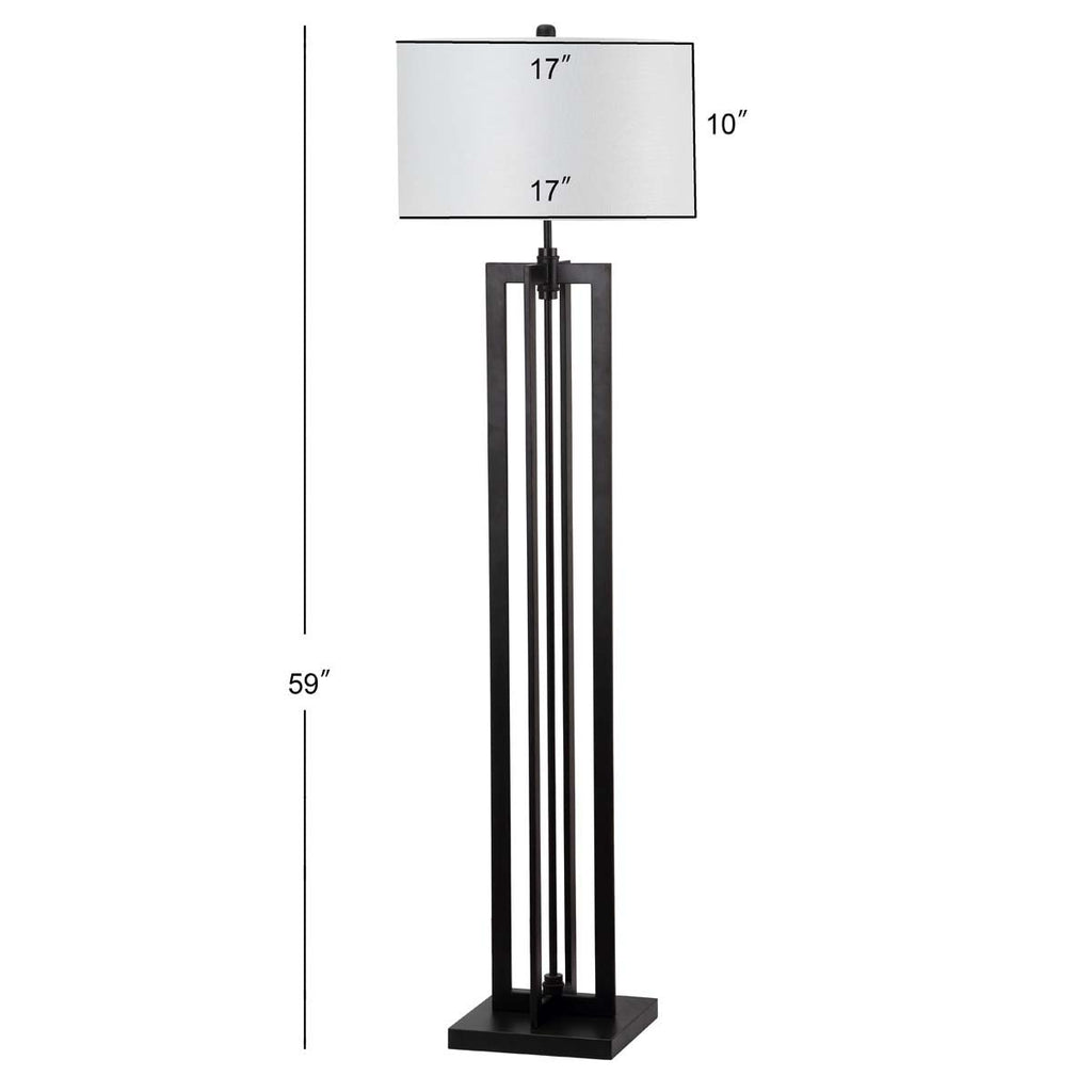 Safavieh Tanya 59 Inch H Tower Floor Lamp - Brown