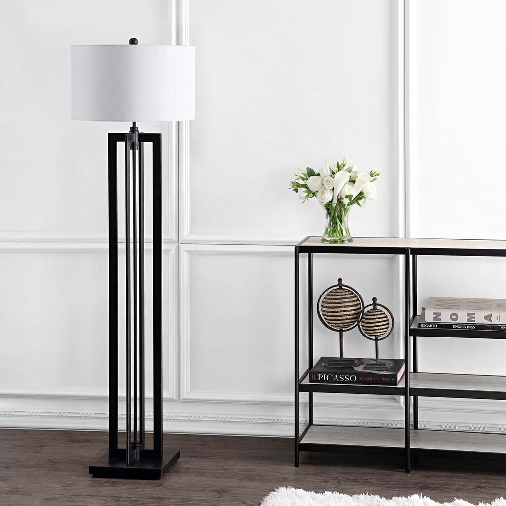 Safavieh Tanya 59 Inch H Tower Floor Lamp - Brown