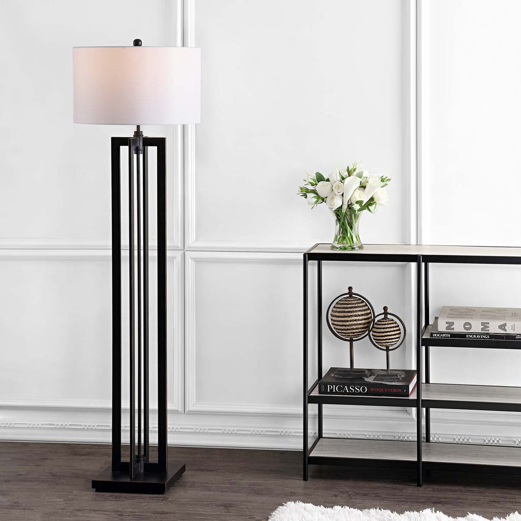 Safavieh Tanya 59 Inch H Tower Floor Lamp - Brown