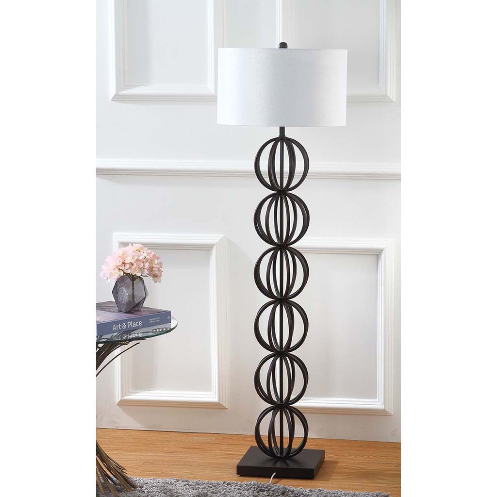 Safavieh Suzie 58.25 Inch H Sphere Floor Lamp - Black