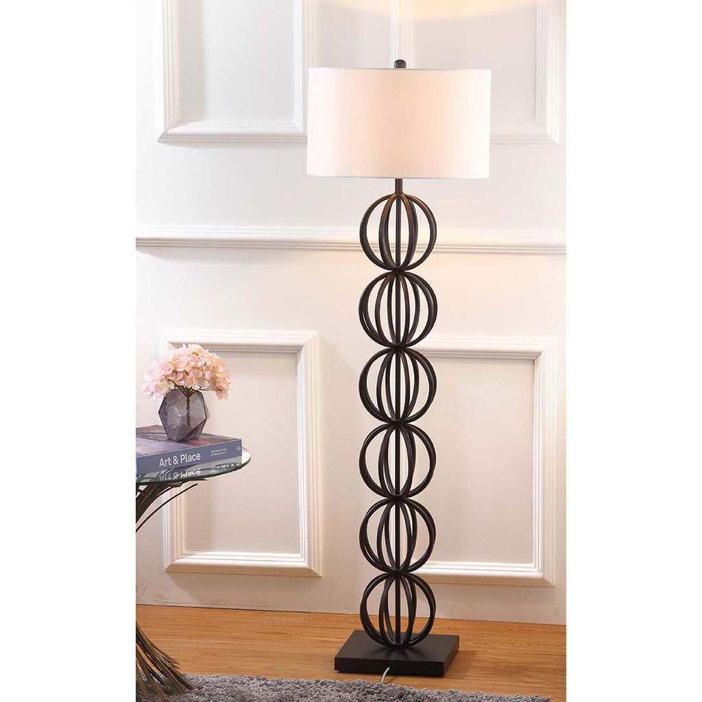 Safavieh Suzie 58.25 Inch H Sphere Floor Lamp - Black