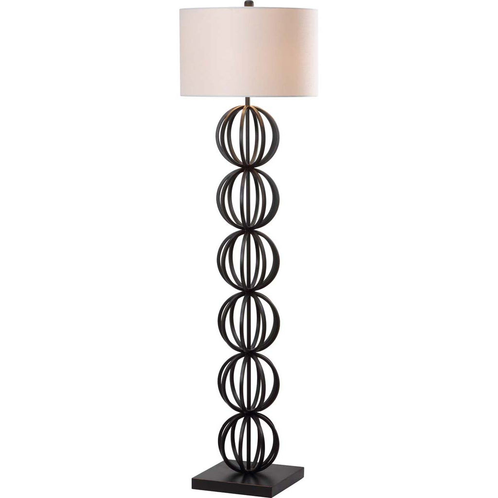 Safavieh Suzie 58.25 Inch H Sphere Floor Lamp - Black