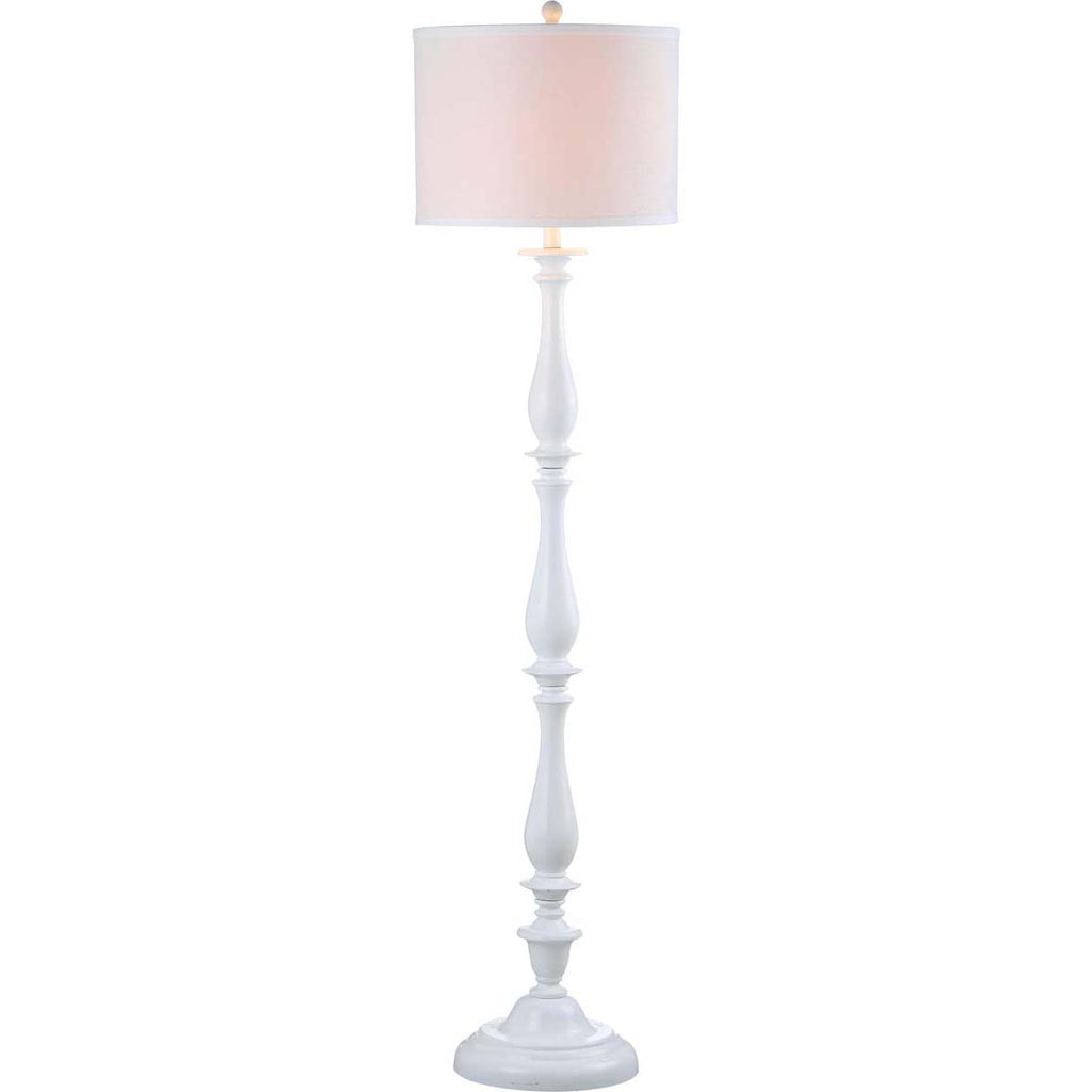 Safavieh Bessie 62 Inch H Candlestick Floor Lamp-White