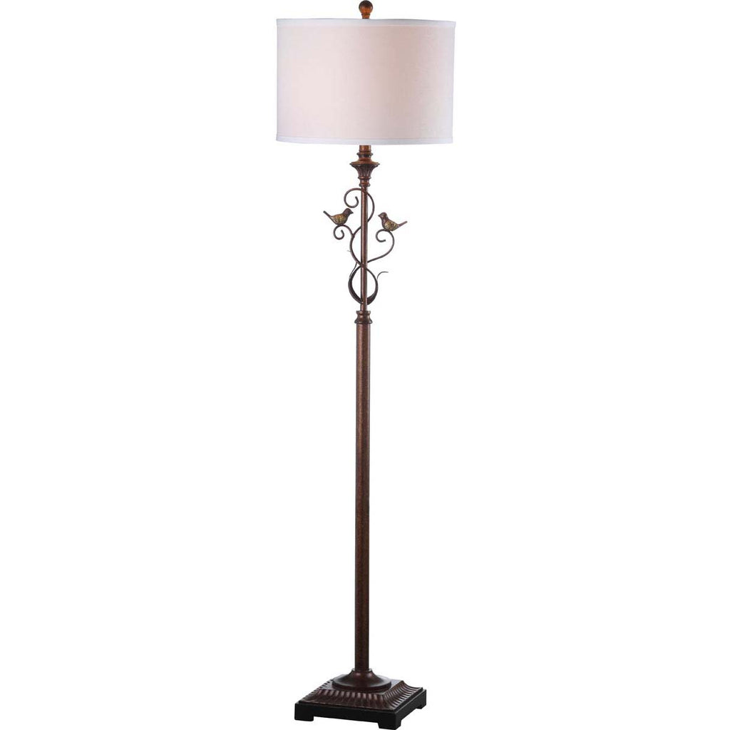 Safavieh Birdsong 61 Inch H Floor Lamp-Oil Rubbed Bronze (Black)