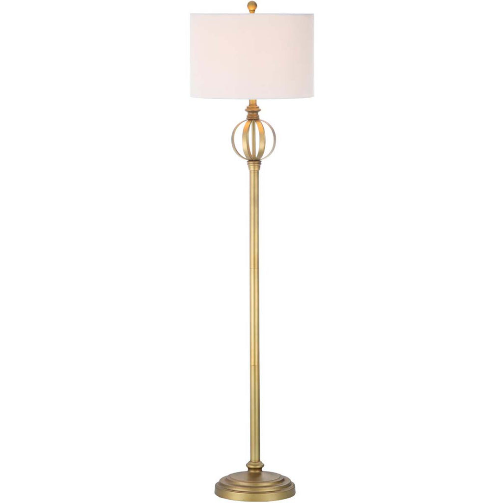 Safavieh Garden 61.5 Inch H Sphere Floor Lamp-Gold