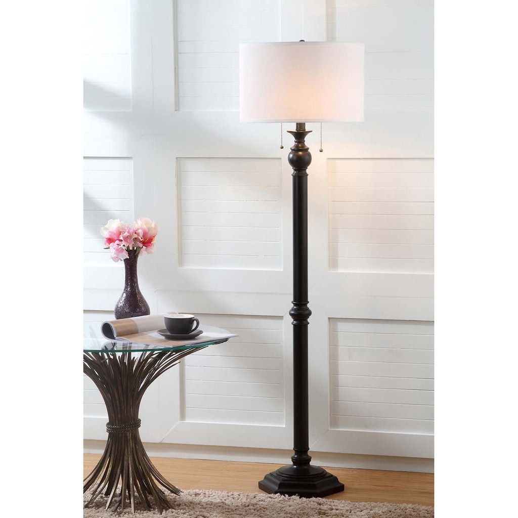 Safavieh Jessie 58.75 Inch H Floor Lamp-Oil Rubbed Bronze (Black)