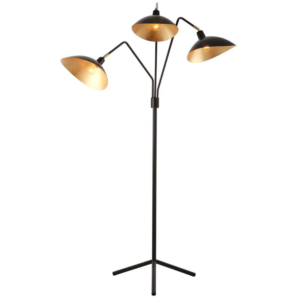 Safavieh Iris 69.5 Inch H Floor Lamp-Black