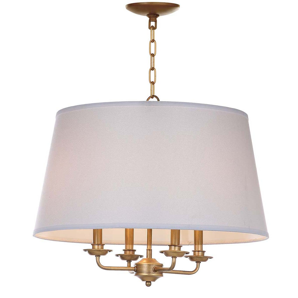 Safavieh Kimball 22 Inch Dia Adjustable Pendant-Gold/White