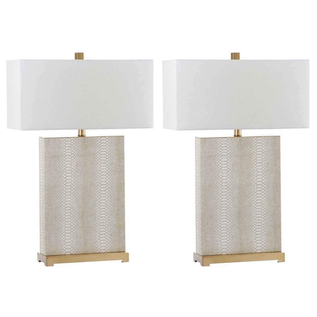 Safavieh Joyce 27.75 Inch H Table Lamp-Cream (Set of 2)