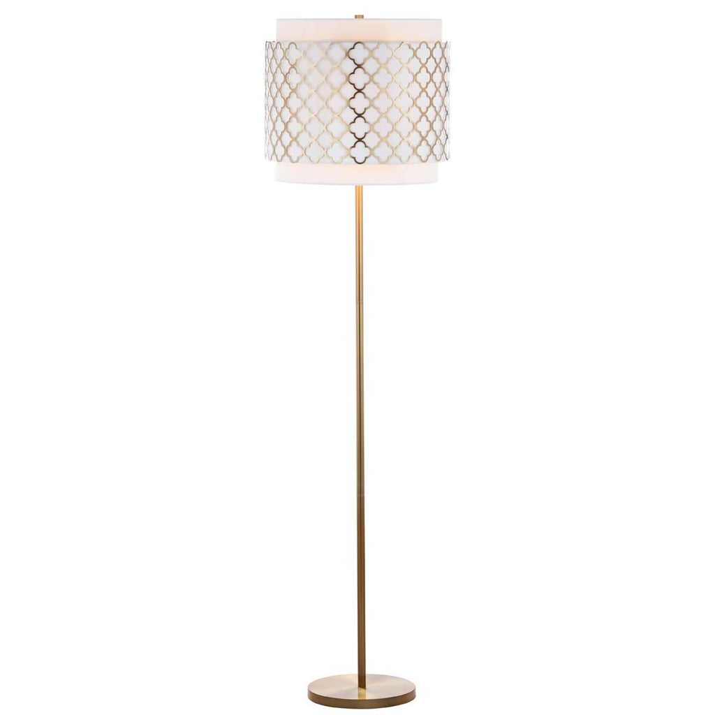 Safavieh Priscilla 61.5 Inch H Floor Lamp-Gold