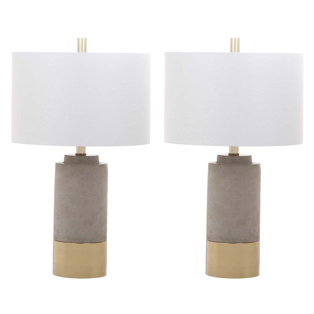 Safavieh Brown Table Lamp-Grey (Set of 2)