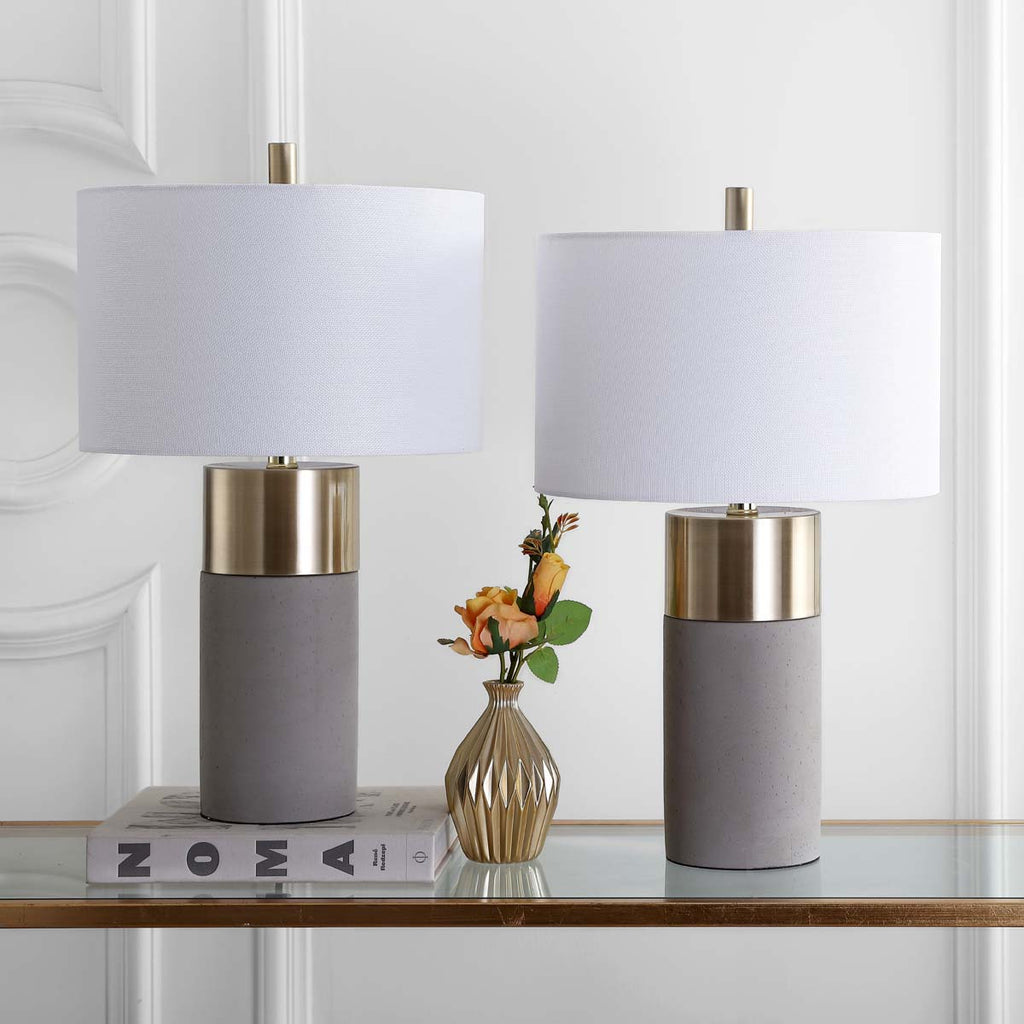 Safavieh Oliver Table Lamp-Grey (Set of 2)