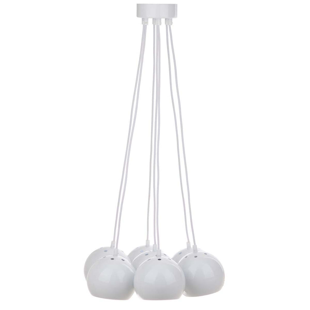 Safavieh Rome Bearing 17.75-Inch Dia Adjustable Pendant Lamp - White