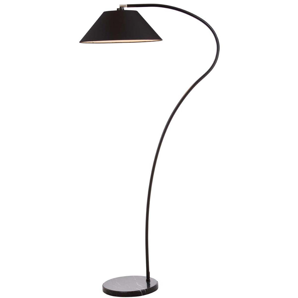 Safavieh Lumi Arc 69 Inch H Floor Lamp-Black