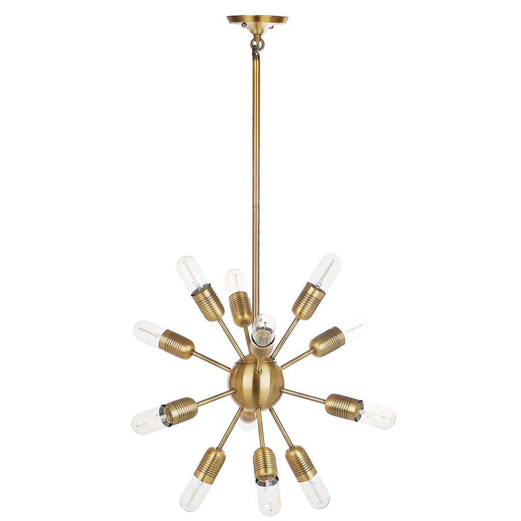 Safavieh Raging 12 Light Gold 17.5 Inch Dia Solace Pendant-Gold