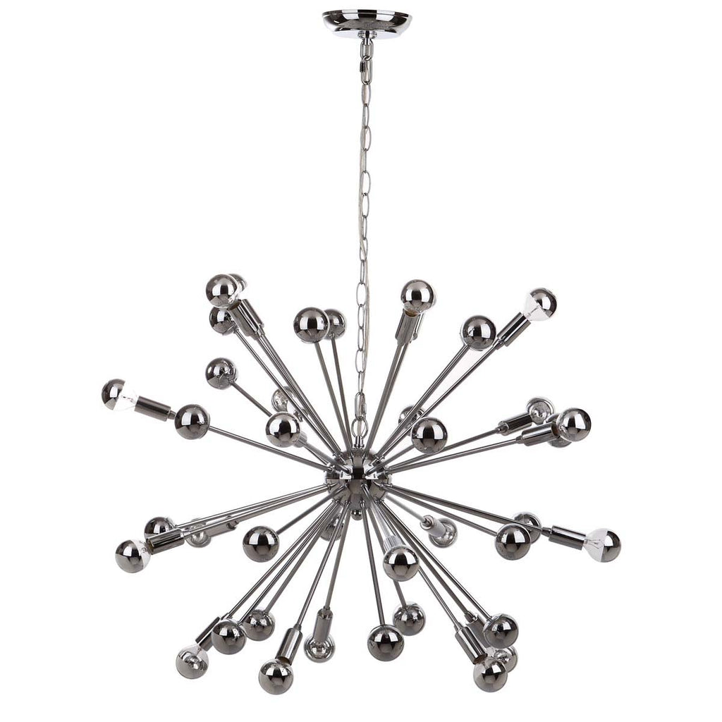 Safavieh Starburst Sputnik 20 Light Chrome 31 Inch Dia Pendant-Chrome