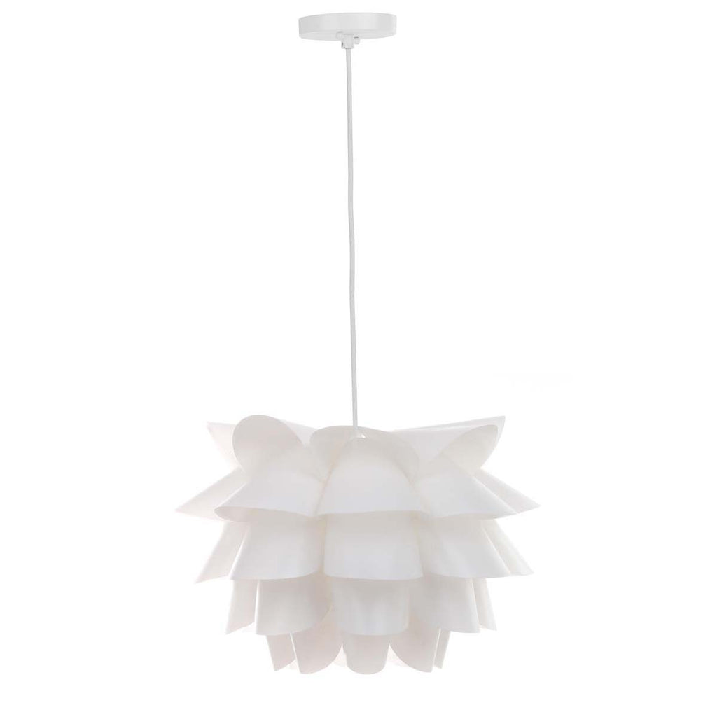 Safavieh Contemporary Design 1 Light White 17.25 Inch Pendant-White